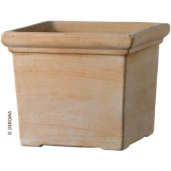 Deroma Pflanztopf Quadro Siena Terracotta, 40cm
