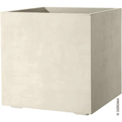 Deroma Pflanztopf Millenium Eckig Perlweiß, 49cm