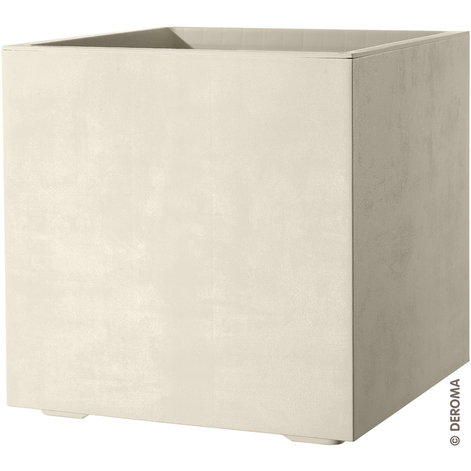 Deroma Pflanztopf Millenium Eckig Perlweiß, 49cm 3 Deroma Pflanztopf Millenium Eckig Perlweiß, 49cm