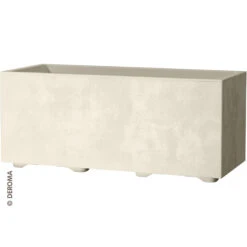 Deroma Pflanzkasten Millenium Perlweiß, 79cm