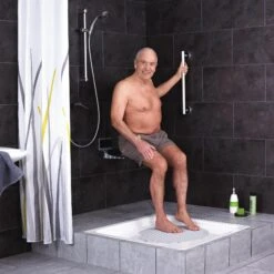 Ridder Dusch-Klappsitz "Deluxe", Schwarz -Heimtextilien 031940 5