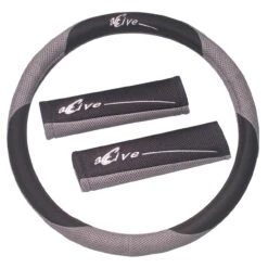Unitec Lenkradhülle + Gurtpolster Active Line, Anthrazit