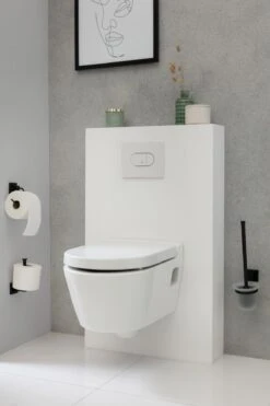 Fackelmann Toilettenbevorrater NY, Schwarz -Heimtextilien 066824 03