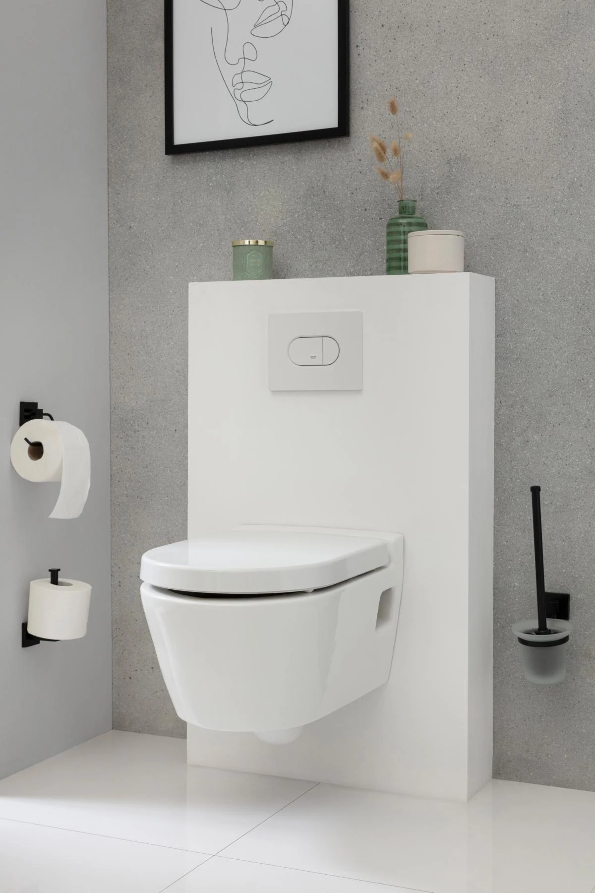 Fackelmann Toilettenpapierhalter NY, Schwarz 5 Fackelmann Toilettenpapierhalter NY, Schwarz – Bild 3