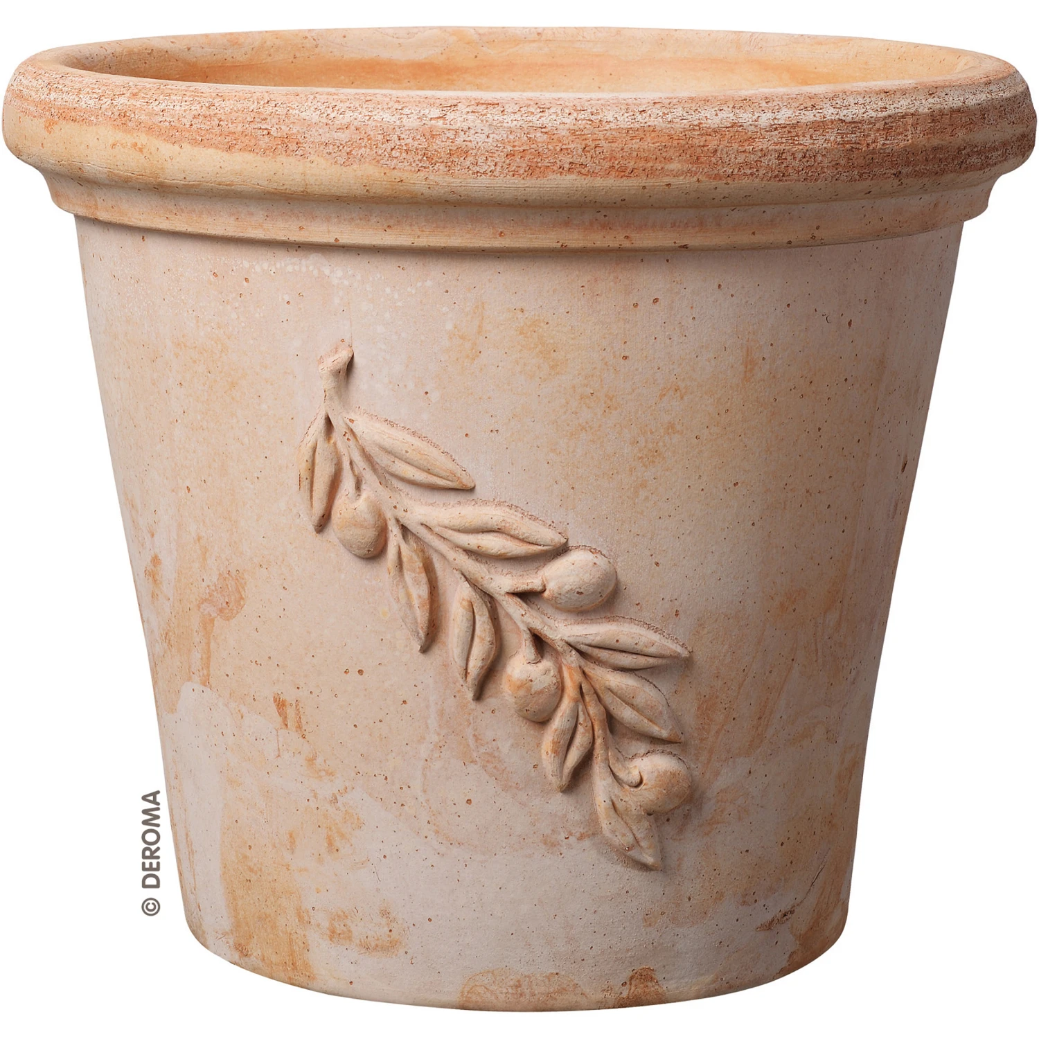 Deroma Pflanztopf Zylinder Olive Terracotta, 38cm 3 Deroma Pflanztopf Zylinder Olive Terracotta, 38cm