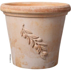 Deroma Pflanztopf Zylinder Olive Terracotta, 43cm -Heimtextilien 0726232624073otveqb68jmbr9