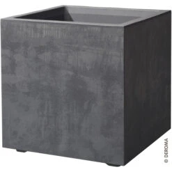 Deroma Pflanztopf Millenium Eckig Anthrazit, 39cm 5 Deroma Pflanztopf Millenium Eckig Anthrazit, 39cm -Heimtextilien 0726232792611pvrvbbgv136il