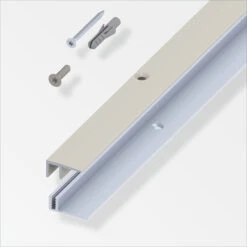 Alfer Abschluss-Profil Und Träger-Profil, 7-15mm, Titan