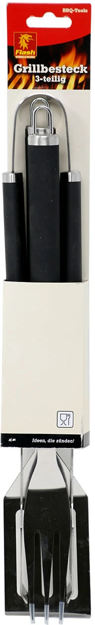 Boomex Flash Grillbesteck Set Basic 3-teilig