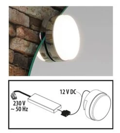Fackelmann LED-Klemmspot Für Flachspiegel -Heimtextilien 145785 03