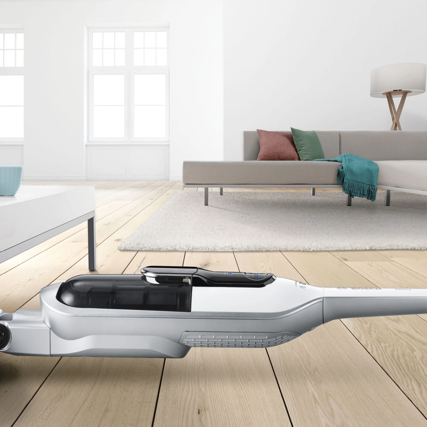 Bosch Handstaubsauger Athlet Akku, 25,2V, Chrom/weiß 6 Bosch Handstaubsauger Athlet Akku, 25,2V, Chrom/weiß – Bild 4