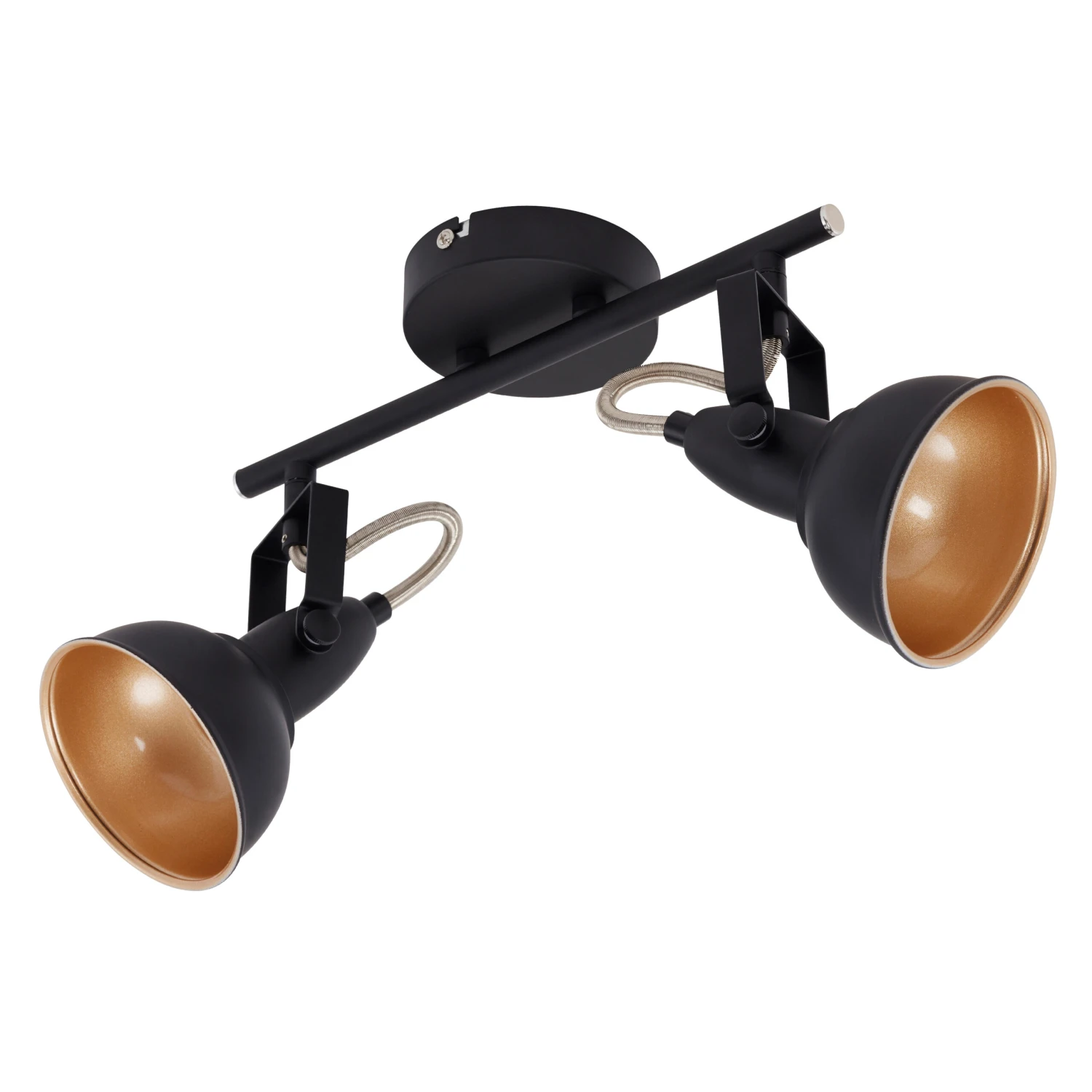 Briloner Deckenleuchte, Schwarz-gold, 2-flammig 7 Briloner Deckenleuchte, Schwarz-gold, 2-flammig – Bild 5