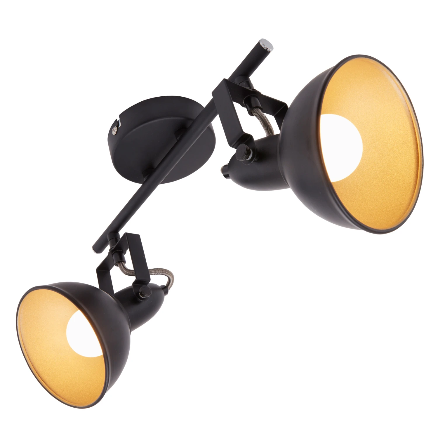 Briloner Deckenleuchte, Schwarz-gold, 2-flammig 3 Briloner Deckenleuchte, Schwarz-gold, 2-flammig