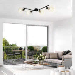 Briloner Deckenleuchte, Schwarz, 4-flammig 12 Briloner Deckenleuchte, Schwarz, 4-flammig -Heimtextilien 170242 1