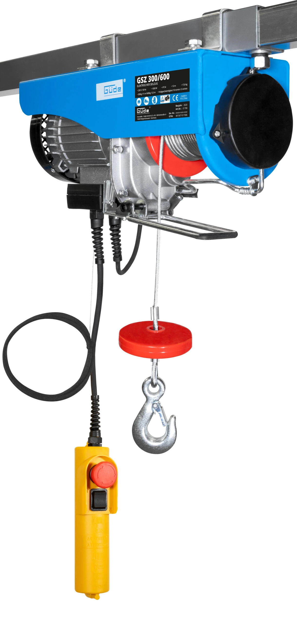 Güde Elektrischer Seilzug GSZ 300/600 3 Güde Elektrischer Seilzug GSZ 300/600