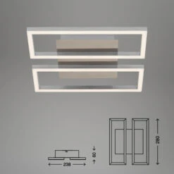 Briloner LED Deckenleuchte, Nickel-matt 14 Briloner LED Deckenleuchte, Nickel-matt -Heimtextilien 170879 1