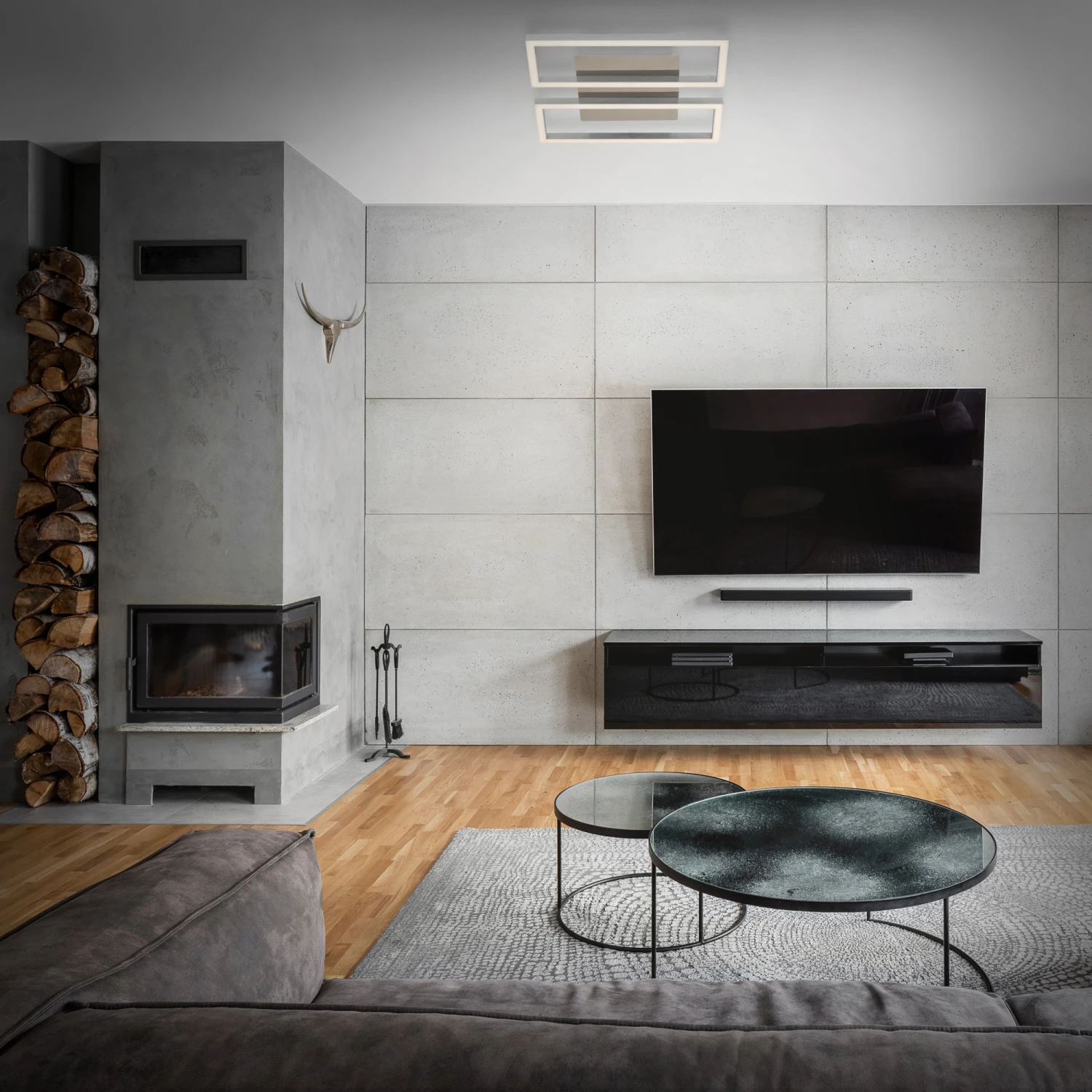 Briloner LED Deckenleuchte, Nickel-matt 6 Briloner LED Deckenleuchte, Nickel-matt – Bild 4