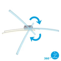 Briloner LED Deckenleuchte, 2-flammig, L: 78cm -Heimtextilien 170904 5