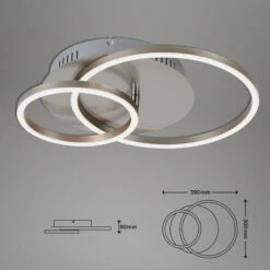 Briloner Deckenleuchte, Matt-nickel -Heimtextilien 170935 5