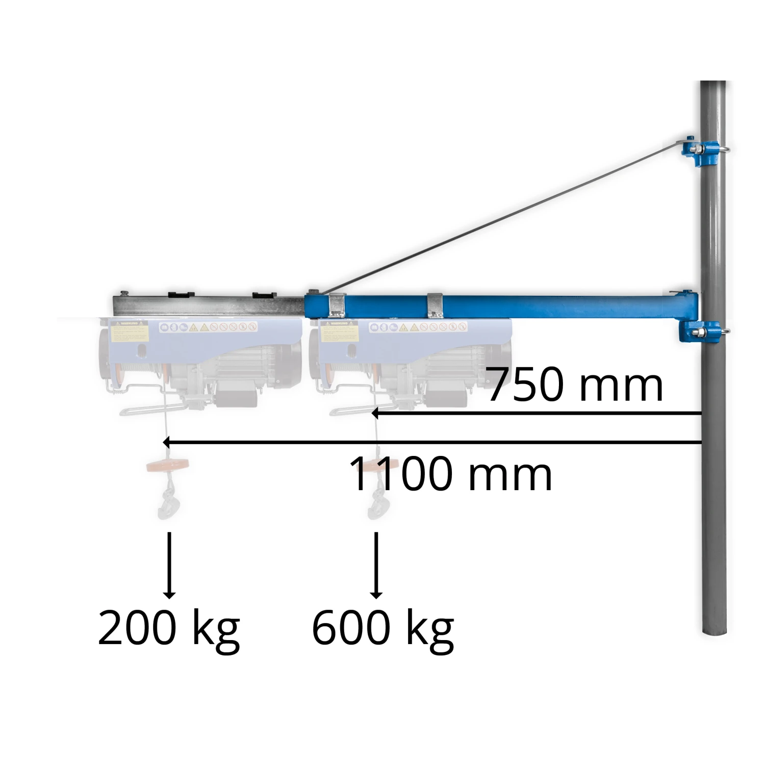Güde Schwenkarm 1200, 100-600kg 4 Güde Schwenkarm 1200, 100-600kg – Bild 2
