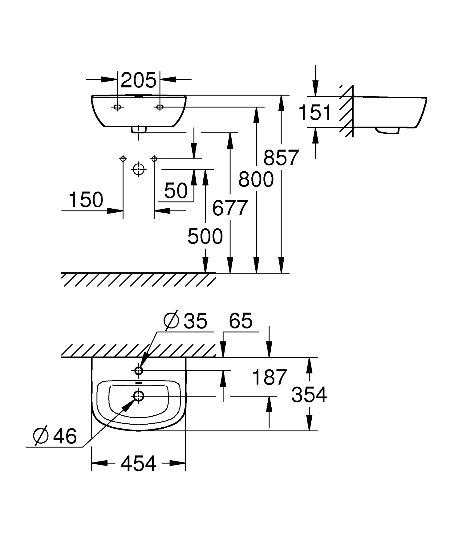 Grohe Handwaschbecken Bau Keramik 5 Grohe Handwaschbecken Bau Keramik – Bild 3
