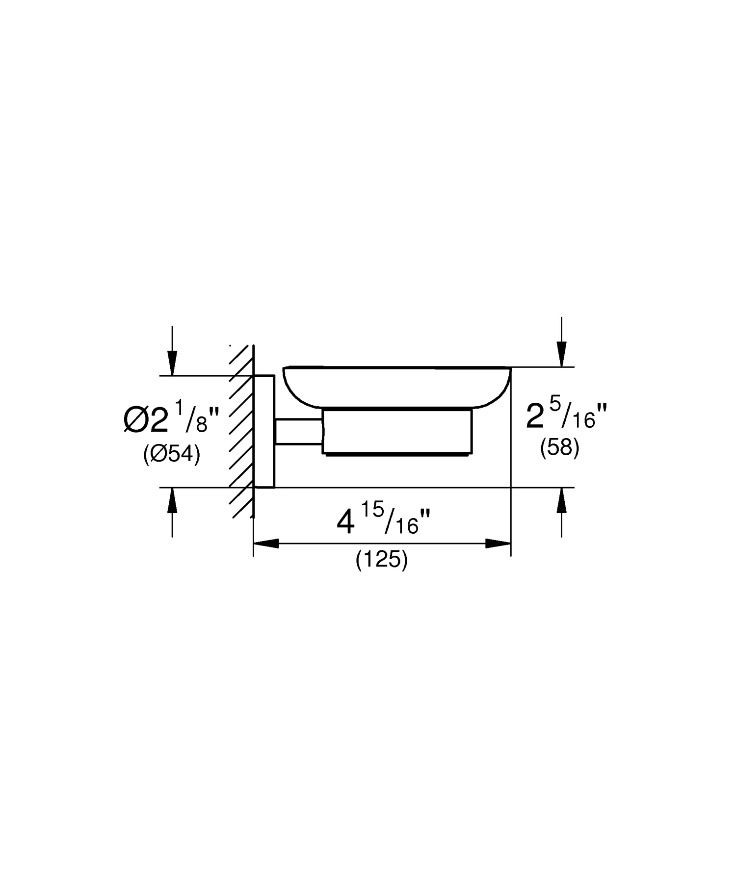 Grohe Seifenschale Mit Halter 5 Grohe Seifenschale Mit Halter – Bild 3
