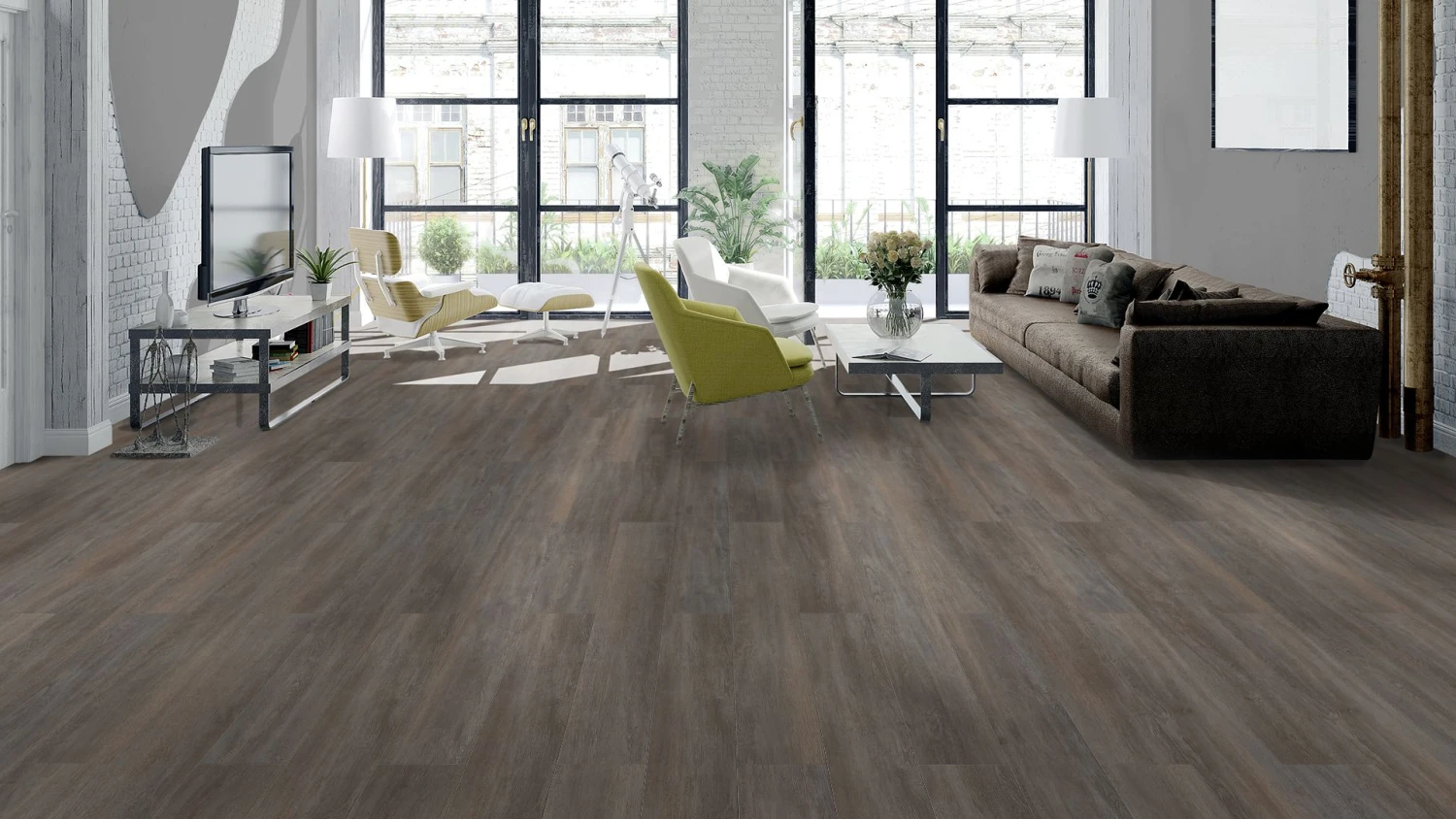 Classen Laminatboden Eiche Gebürstet Grau/braun 7 Classen Laminatboden Eiche Gebürstet Grau/braun – Bild 5