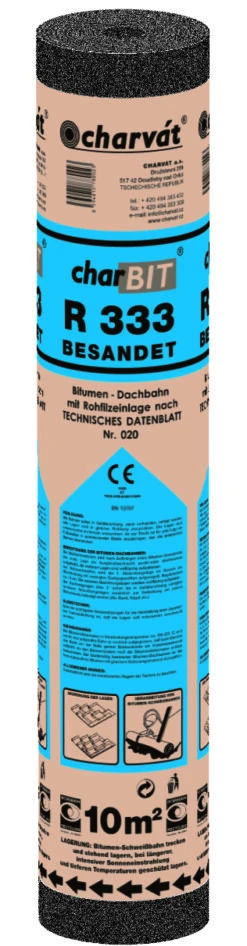Charvát Bitumen-Dachpappe R333, Besandet