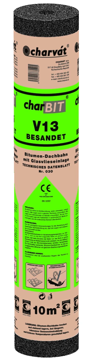 Charvát Bitumen-Dachbahn V13, Besandet 3 Charvát Bitumen-Dachbahn V13, Besandet
