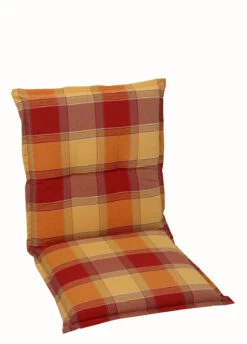 GO-DE Stehsaum-Auflage Nieder, Karo Terracotta