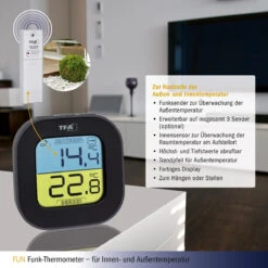TFA Funk- Thermometer FUN -Heimtextilien 303068 vorteile