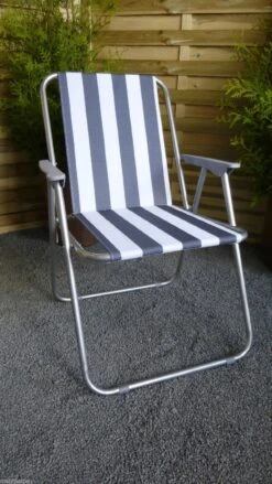 Westerholt Camping Klappstuhl, Blau/weiß