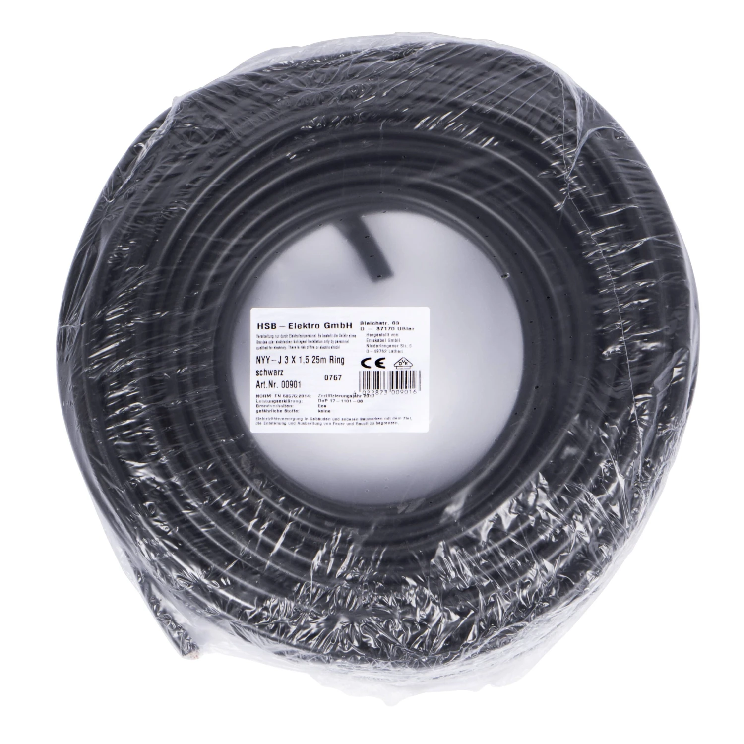 HSB Erdkabel NYY-J 3x1,5mm², 25m 3 HSB Erdkabel NYY-J 3x1,5mm², 25m