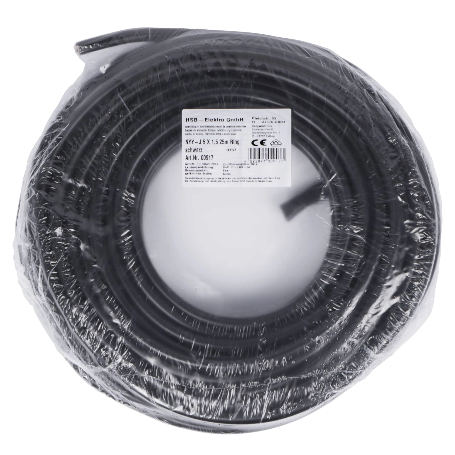 HSB Erdkabel NYY-J 5x1,5mm², 25m 3 HSB Erdkabel NYY-J 5x1,5mm², 25m