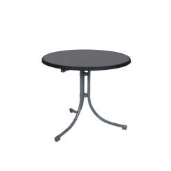 Testrut Runder Klapptisch, Anthrazit, 85 Cm