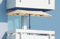 Schneider Balkonschirm "Salerno", 300 X 150 Cm, Anthrazit -Heimtextilien 400113 12