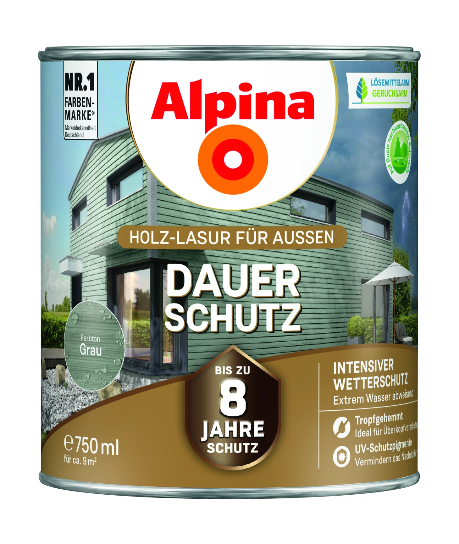 Alpina Dauer-Schutz Grau, 750ml 3 Alpina Dauer-Schutz Grau, 750ml