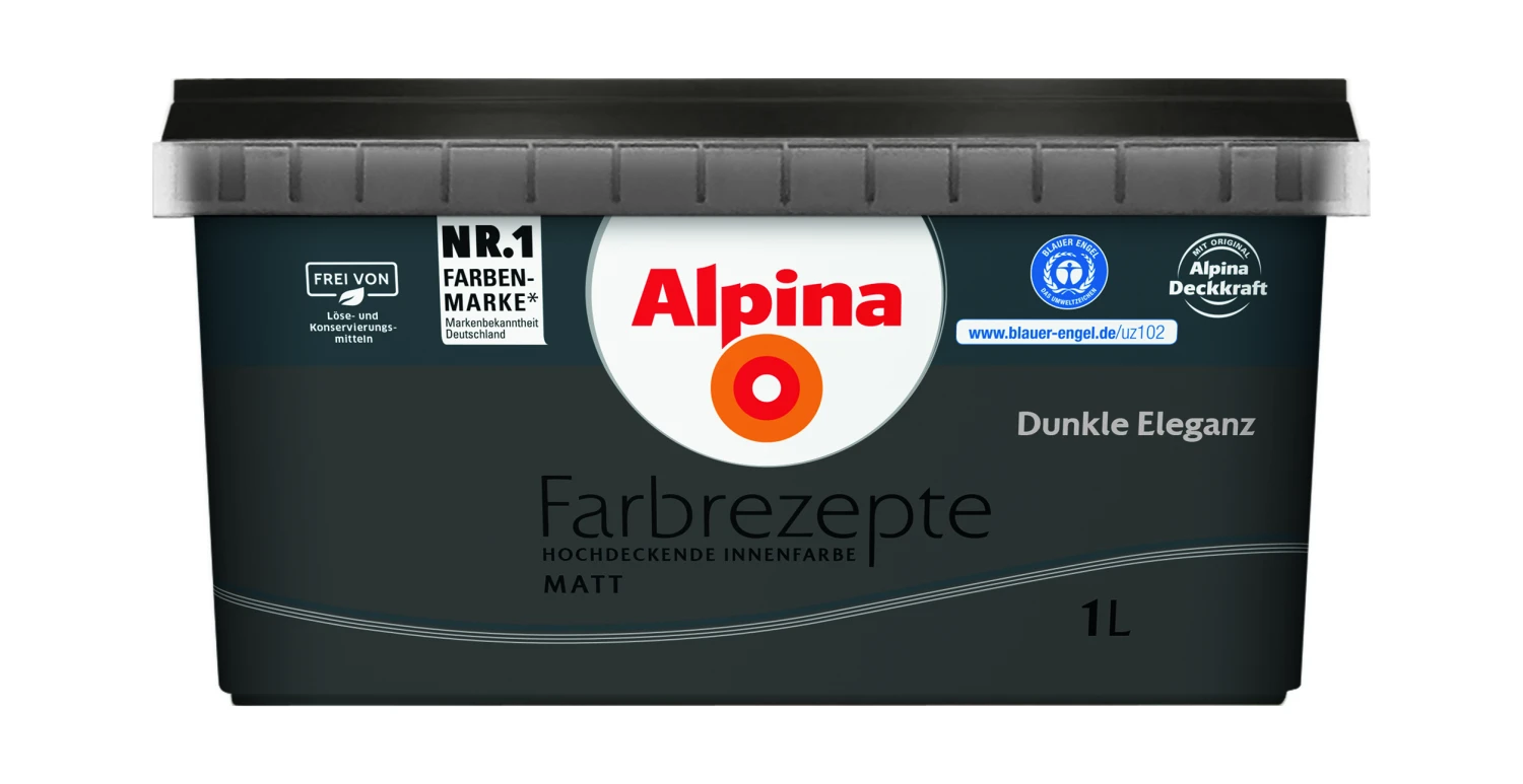 Alpina Farbrezepte Dunkle Eleganz, 1L 3 Alpina Farbrezepte Dunkle Eleganz, 1L