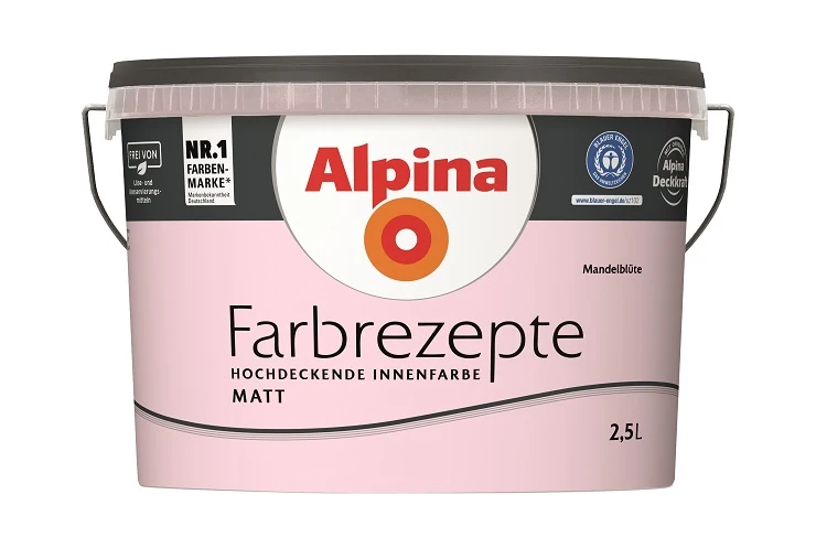 Alpina Farbrezepte Mandelblüte, 2,5L 3 Alpina Farbrezepte Mandelblüte, 2,5L