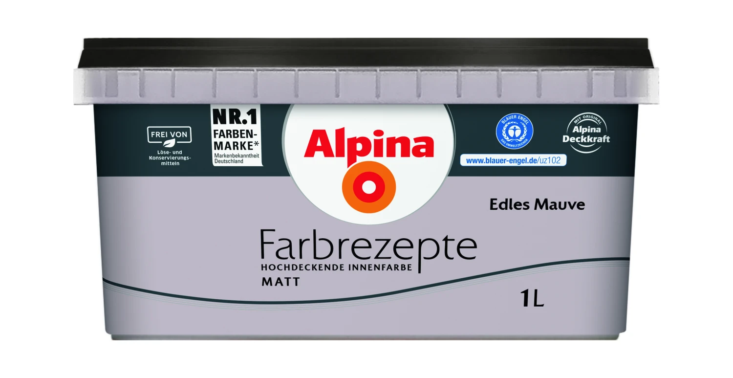 Alpina Farbrezepte Edles Mauve, 1L 3 Alpina Farbrezepte Edles Mauve, 1L