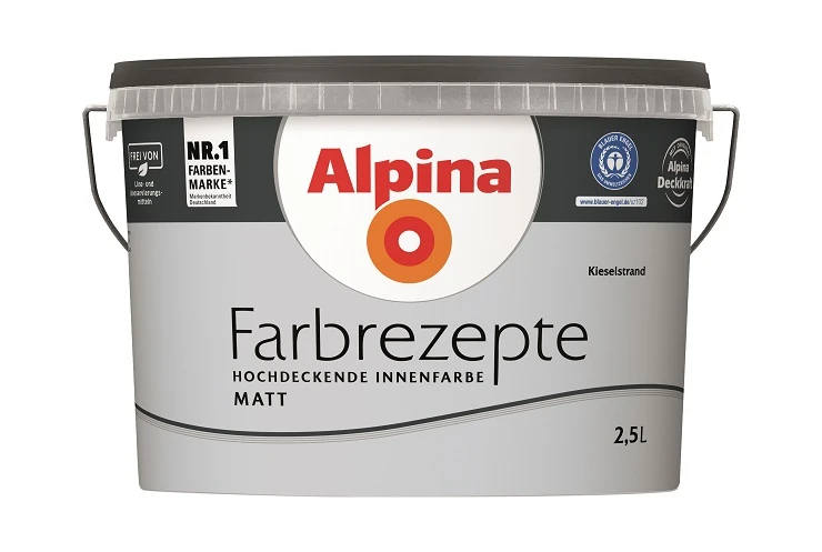 Alpina Farbrezepte Kieselstrand, 2,5L 3 Alpina Farbrezepte Kieselstrand, 2,5L