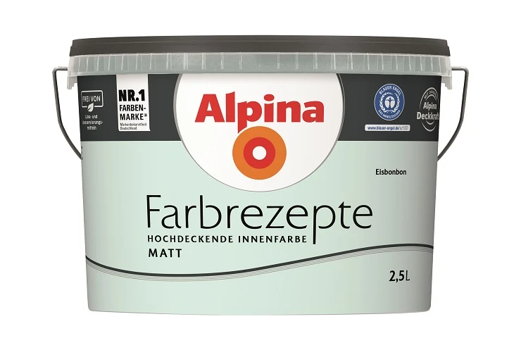 Alpina Farbrezepte Eisbonbon, 2,5L 3 Alpina Farbrezepte Eisbonbon, 2,5L