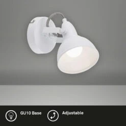 Briloner Deckenleuchte, Weiß, 1-flammig -Heimtextilien 4002707353263 4