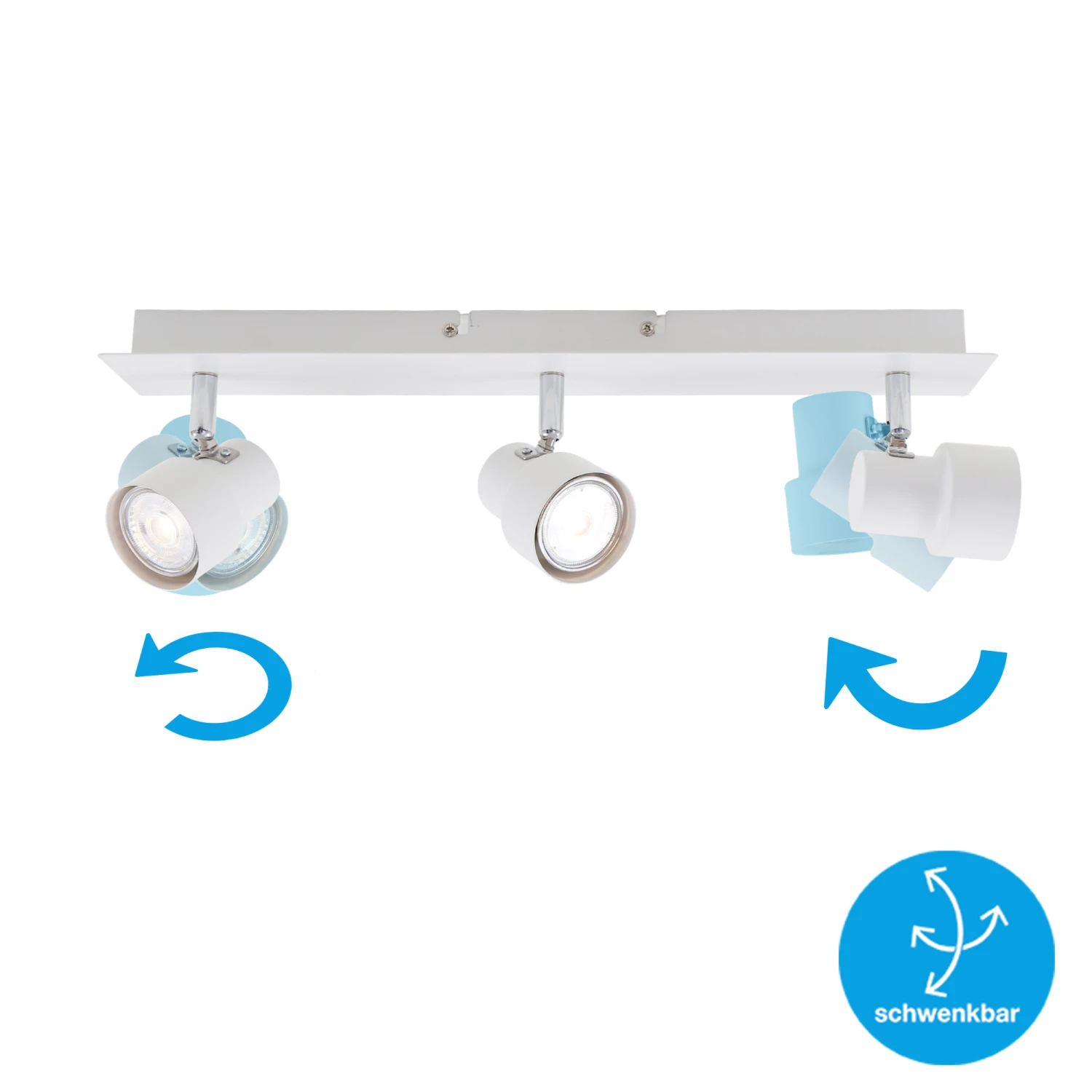 Briloner Deckenleuchte, Weiß, 3-flammig 7 Briloner Deckenleuchte, Weiß, 3-flammig – Bild 5