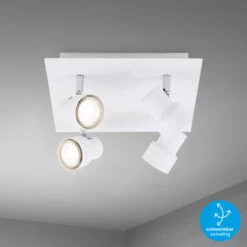 Briloner Deckenleuchte, Weiß, 4-flammig 13 Briloner Deckenleuchte, Weiß, 4-flammig -Heimtextilien 4002707366706 6