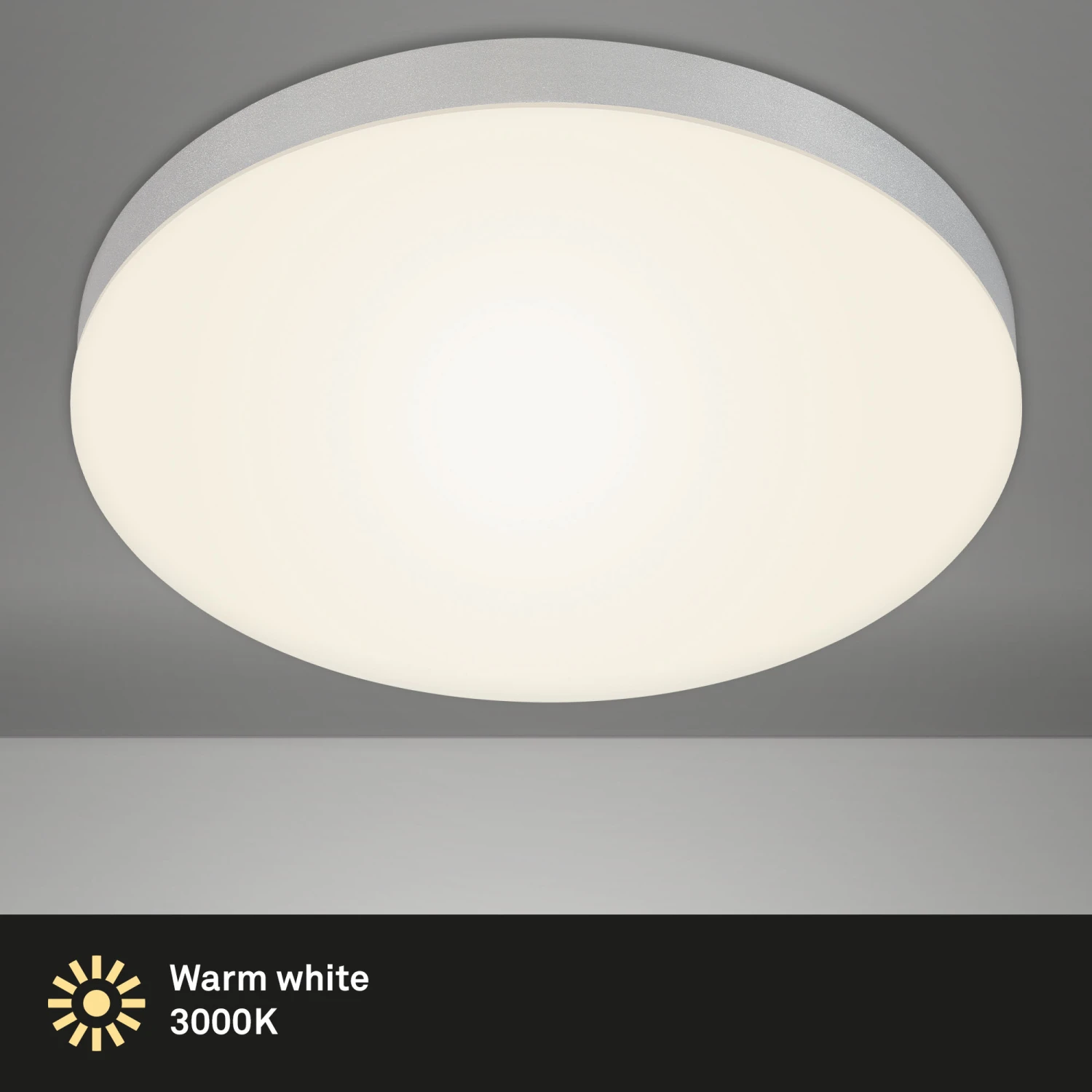 Briloner Deckenleuchte, Silber, D: 38,7cm 7 Briloner Deckenleuchte, Silber, D: 38,7cm – Bild 5