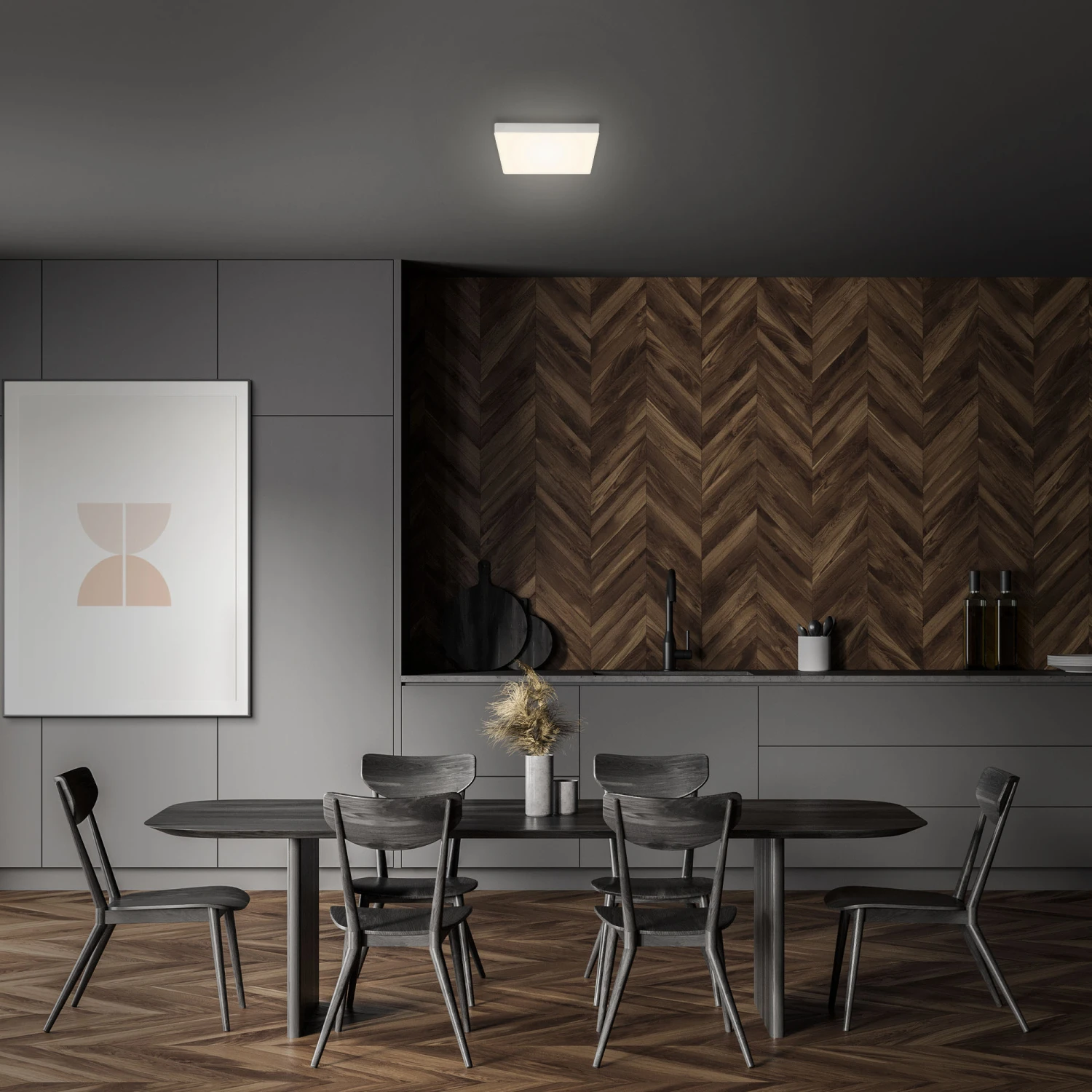 Briloner Deckenleuchte, Silber, 21,2x21,2cm 6 Briloner Deckenleuchte, Silber, 21,2x21,2cm – Bild 4