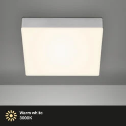 Briloner Deckenleuchte, Silber, 21,2x21,2cm 12 Briloner Deckenleuchte, Silber, 21,2x21,2cm -Heimtextilien 4002707403975 5