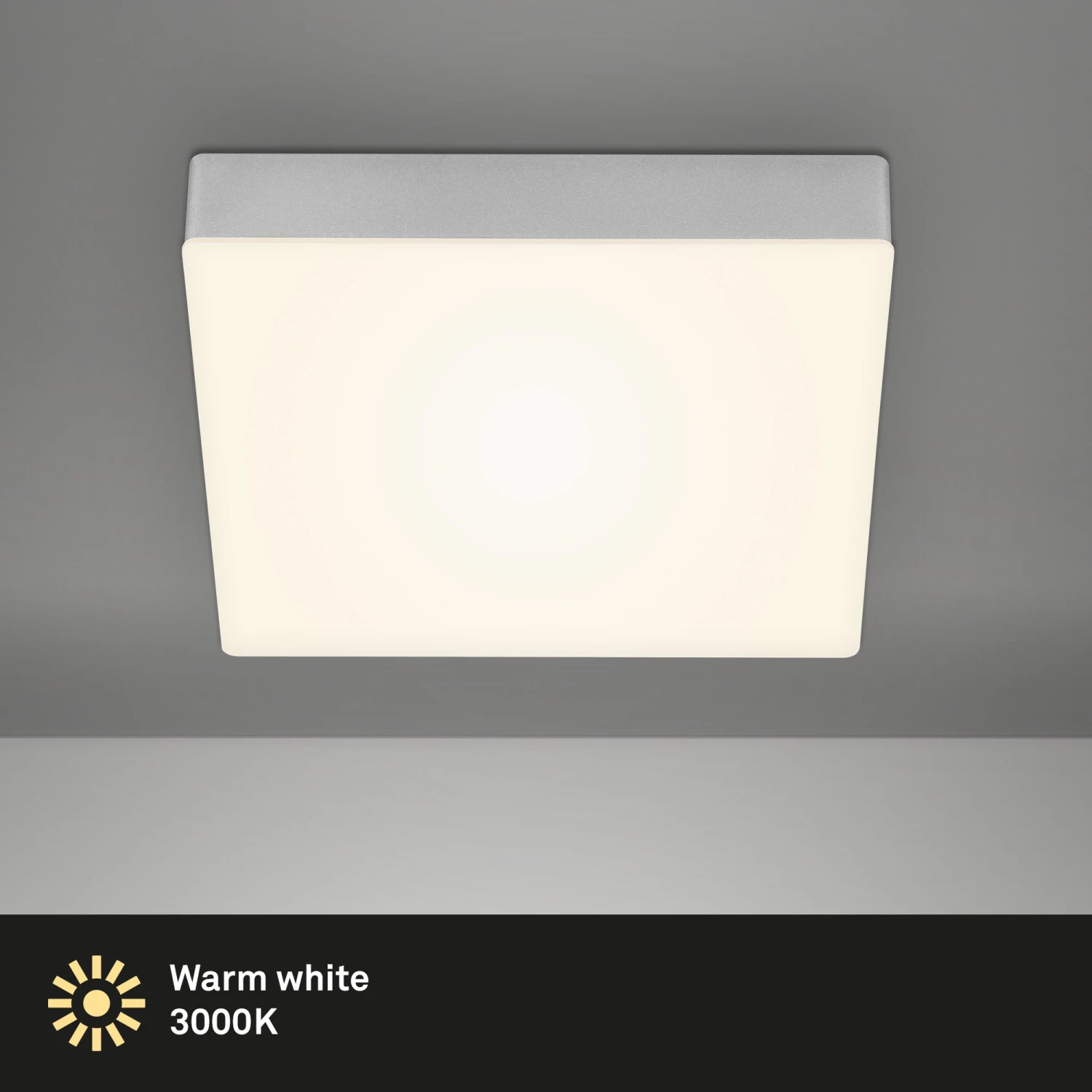 Briloner Deckenleuchte, Silber, 21,2x21,2cm 7 Briloner Deckenleuchte, Silber, 21,2x21,2cm – Bild 5