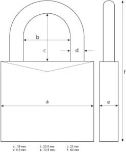 Abus Messing-Hangschloss 45/45 -Heimtextilien 4003318051043 c3